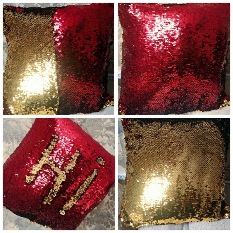 Наволочка (подушка) с пайетками меняющая цвет №16